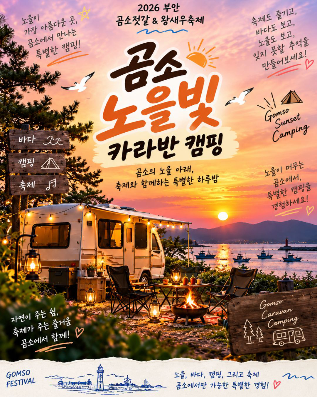 곰소 노을빛 카라반 캠핑